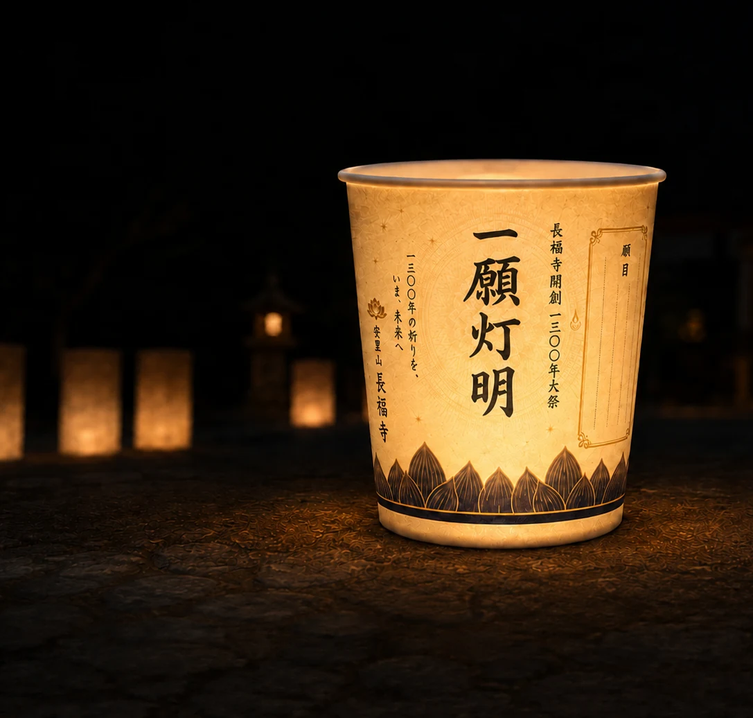 長福寺開創一三〇〇年記念萬灯供養法要 一願灯明